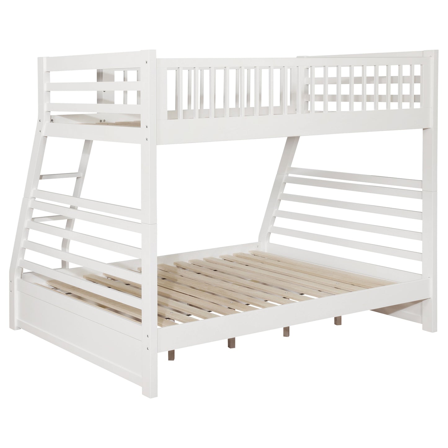 Ashton 2-drawer Wood Twin Over Full Bunk Bed White