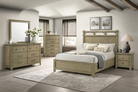 Hazlewood 5-piece Eastern King Bedroom Set Vineyard Oak