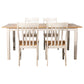 Kirby 5-piece Dining Set Natural and Rustic Off White