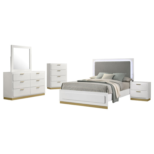 Caraway 5-piece Queen Bedroom Set White