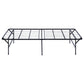 Mabel Metal Twin Mattress Support Platform Bed Black