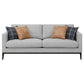 Apperson 3-piece Upholstered Track Arm Sofa Set Light Grey