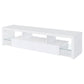Jude 2-drawer 71" TV Stand With Shelving White High Gloss