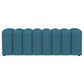 Summer Fabric Upholstered Tufted Accent Bench Peacock Blue