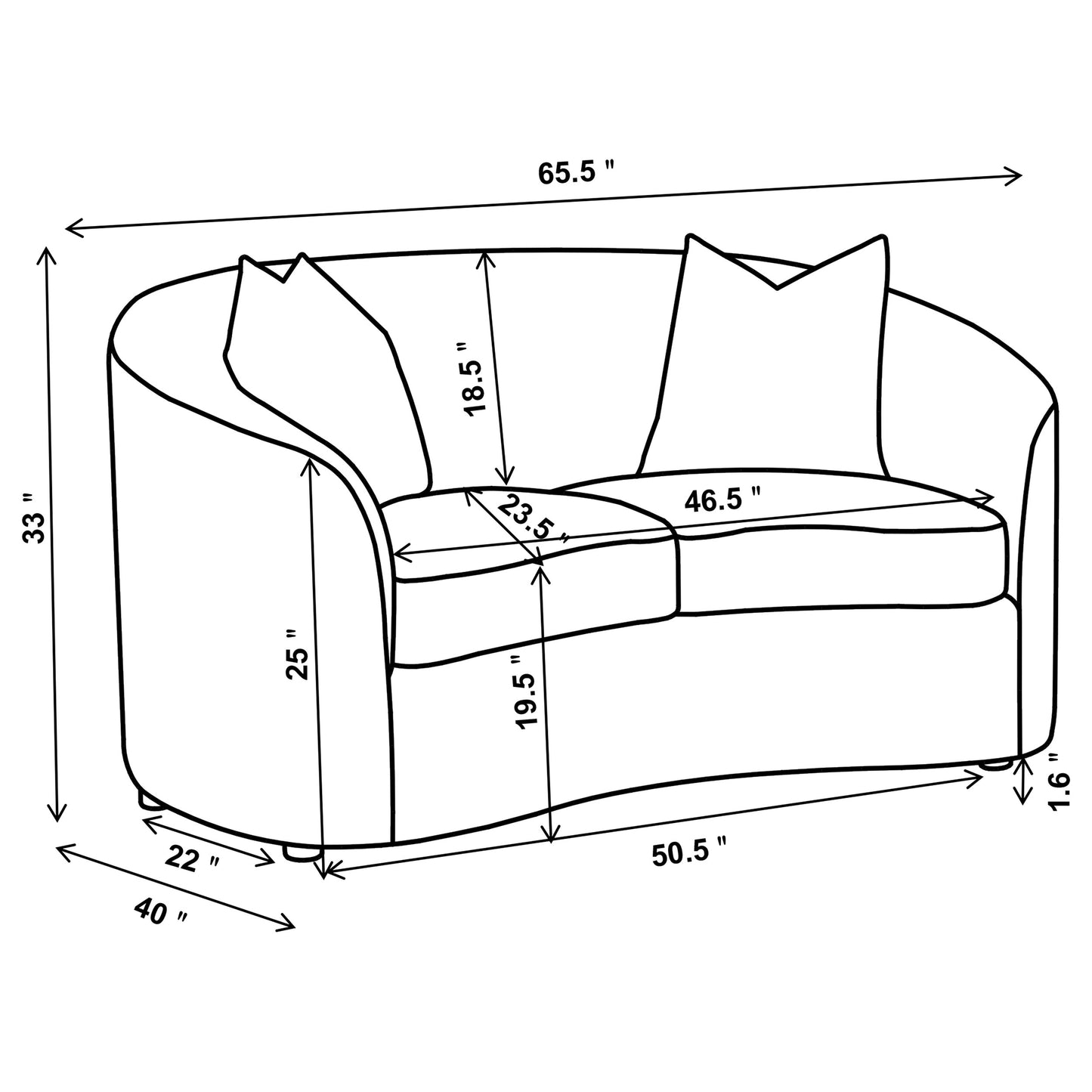 Rainn 3-piece Upholstered Tight Back Living Room Set Latte