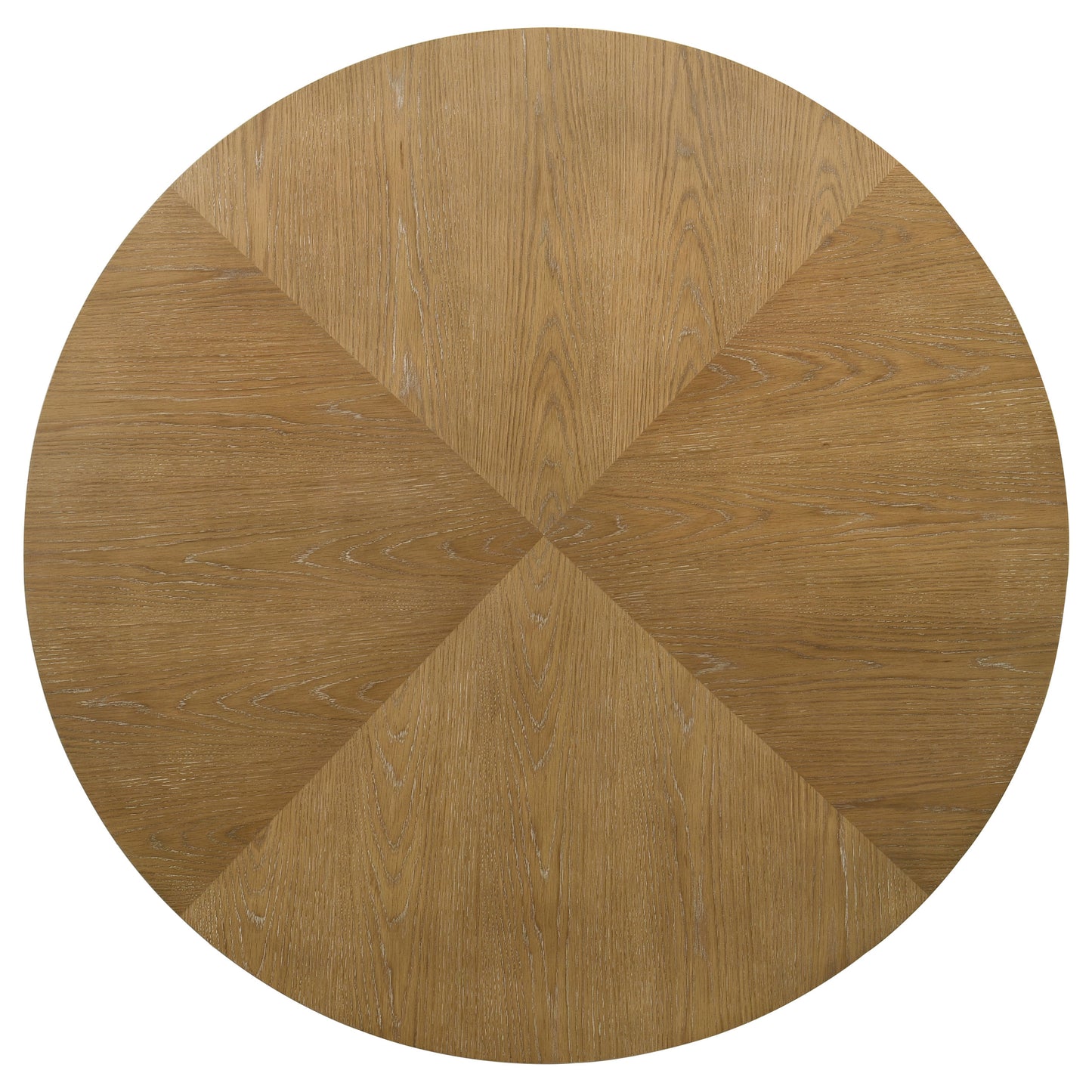 Danvers Round 54-inch Wood Dining Table Brown Oak