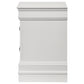 Louis Philippe 2-drawer Nightstand Bedside Table White