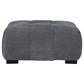 Octavia Upholstered Rectangular Ottoman Charcoal Grey