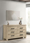 Oakglen 6-drawer Bedroom Dresser Weathered Oak
