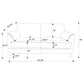 Selma Velvet Upholstered Crescent Arm Loveseat Rust