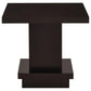 Reston 2-piece Square Coffee and End Table Set Cappuccino