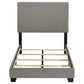 Dorian Fabric Upholstered Twin Panel Bed Taupe