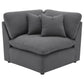 Hobson 5-piece Upholstered Modular Sectional Sofa Charcoal