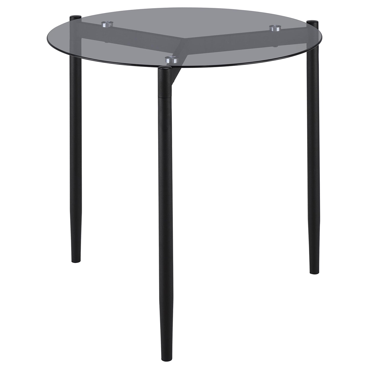 Rosalie 2-piece Round Coffee and End Table Set Grey