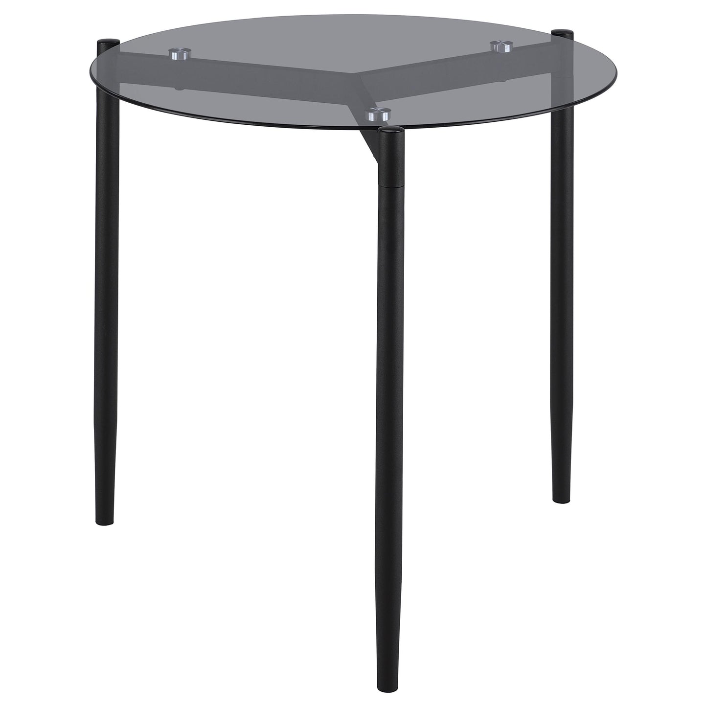 Rosalie 2-piece Round Coffee and End Table Set Grey