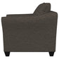 Salizar Upholstered Flared Arm Accent Chair Charcoal Grey