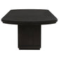 Leandro 78-inch Extension Dining Room Table Burnished Black