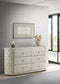 Sonya 6-drawer Upholstered Bedroom Dresser Ivory
