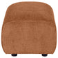 Burnett Chenille Upholstered Ottoman Burnt Orange