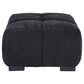 Octavia Upholstered Rectangular Ottoman Black