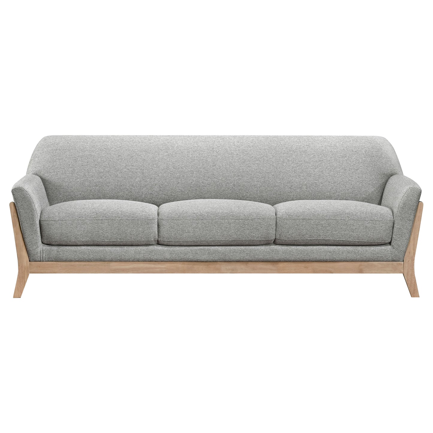 Vaughn Fabric Upholstered Flared Arm Sofa Grey