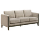 Islington Fabric Upholstered Panel Arm Sofa Taupe