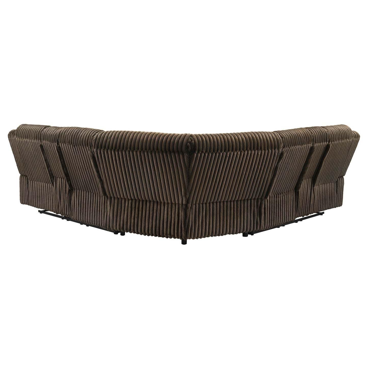 Atkinson Upholstered Reclining Sectional Sofa Chocolate