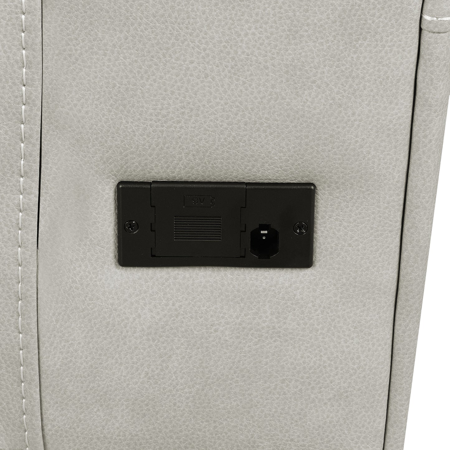 Brickston Triple Power Reclining Sofa Grey