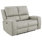 Brickston Triple Power Reclining Loveseat Grey