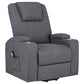 Louie Chenille Upholstered Power Lift Massage Chair Grey