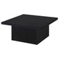 Devar 3-piece Square Cocktail Coffee End Table Set Black