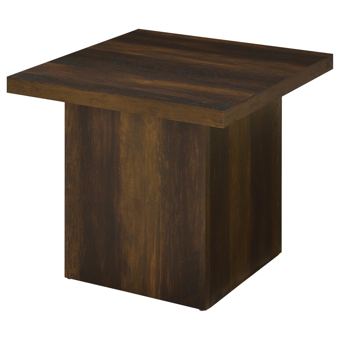 Devar 2-piece Square Coffee and End Table Set Dark Pine