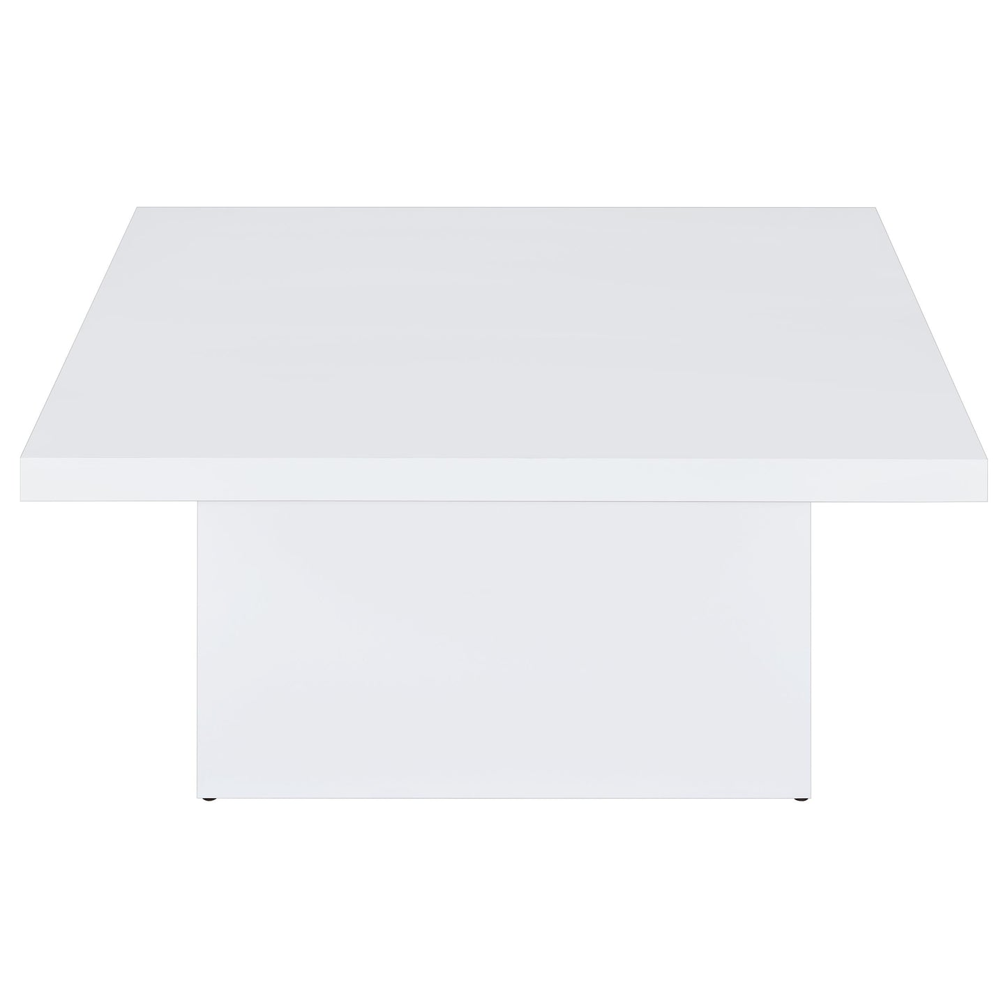 Devar 3-piece Square Coffee End Table Set White High Gloss