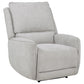 Sylmar Chenille Upholstered Power Recliner Dove Grey