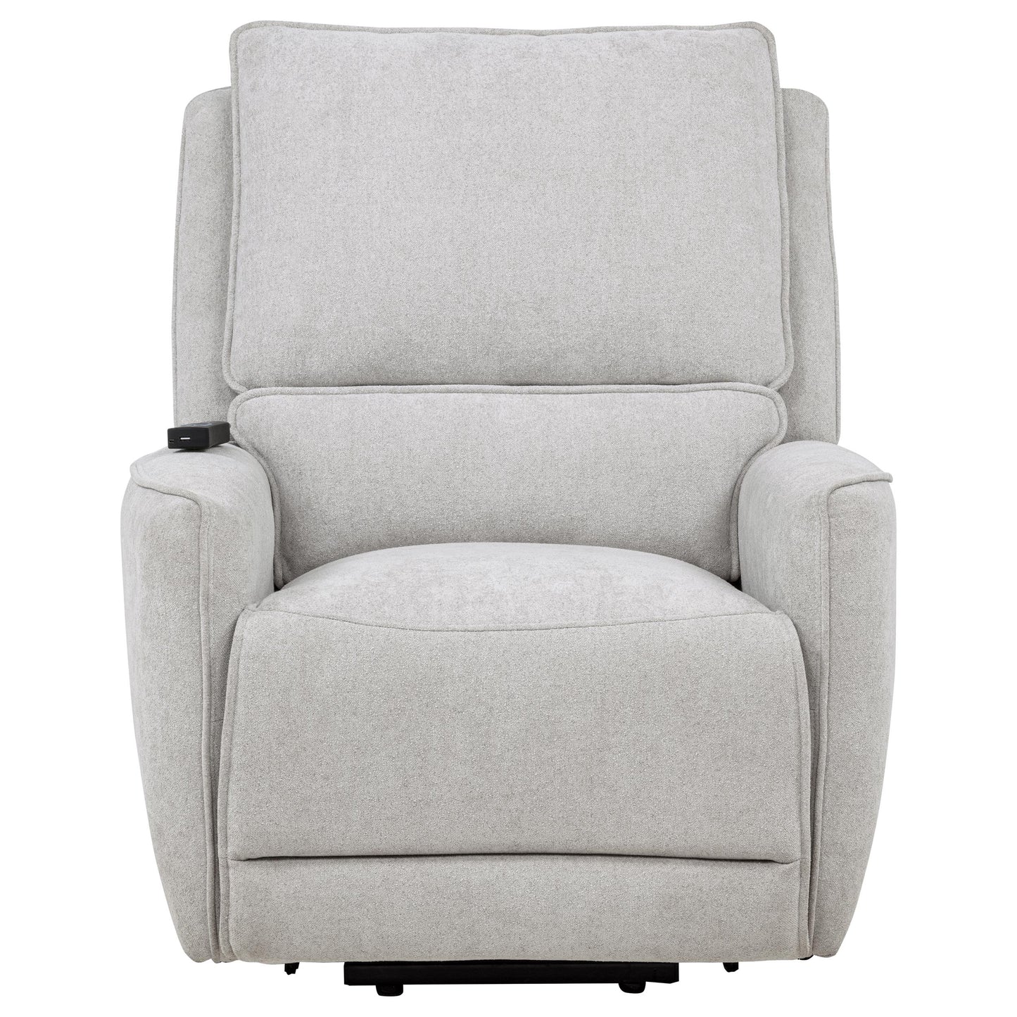 Sylmar Chenille Upholstered Dual Power Lift Recliner Dove Grey