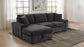 Pastrana Upholstered Sleeper Sectional Sofa LAF Chaise Grey