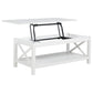 Skyview 3-piece Rectangular Lift Top Coffee Table Set White