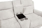 Kennett 2-piece Chenille Power Reclining Sofa Set Ivory