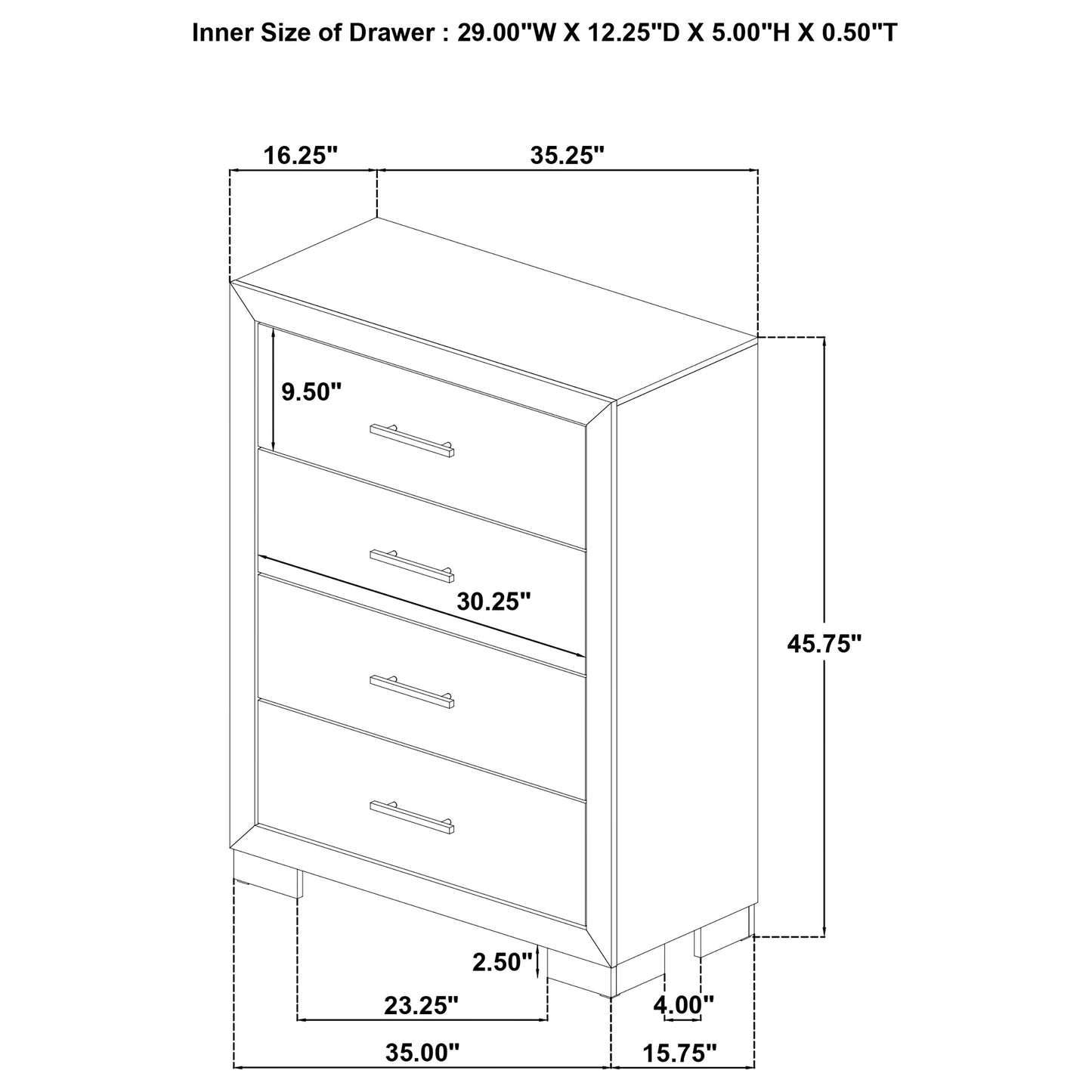 Arielle 5-piece Queen Bedroom Set Light Oak