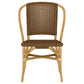 Lexley Woven Rattan Dining Side Chair Brown (Set of 2)