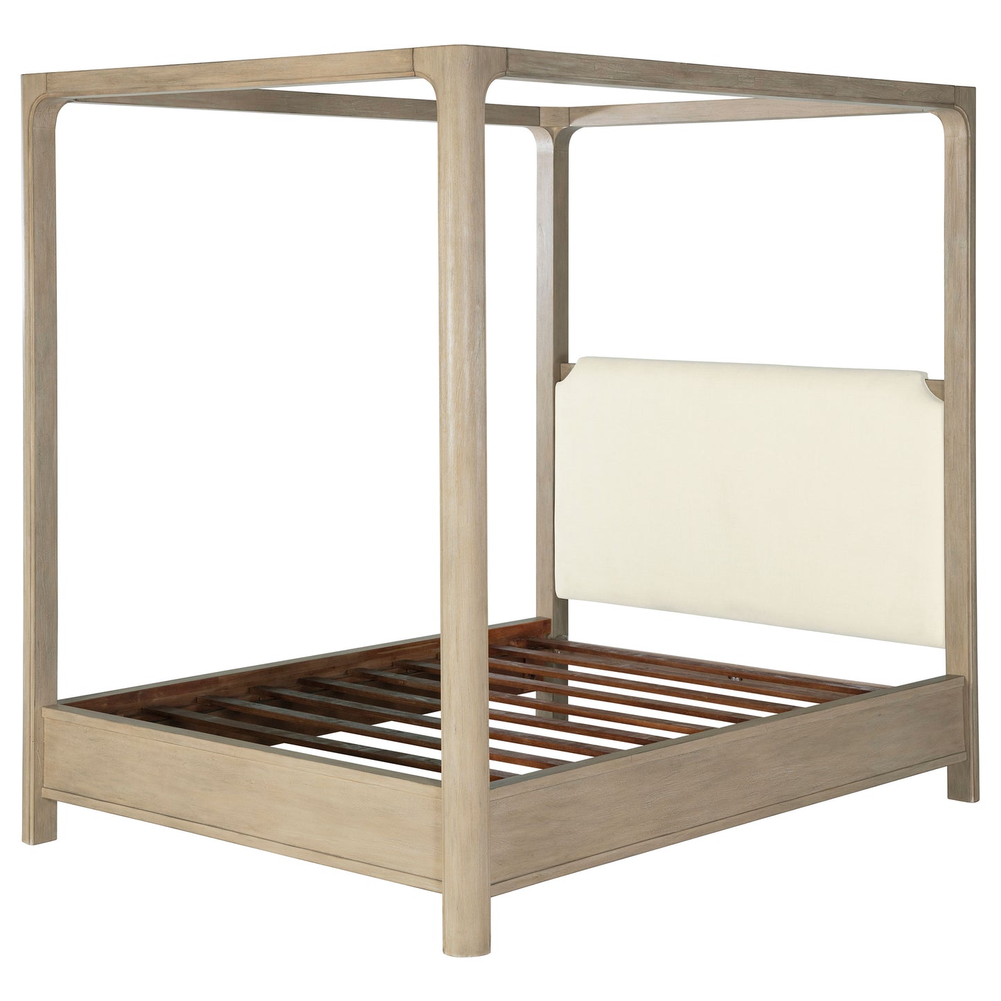 Solano 85-inch Queen Canopy Bed Weathered Mango