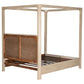 Solano 85-inch Queen Canopy Bed Weathered Mango