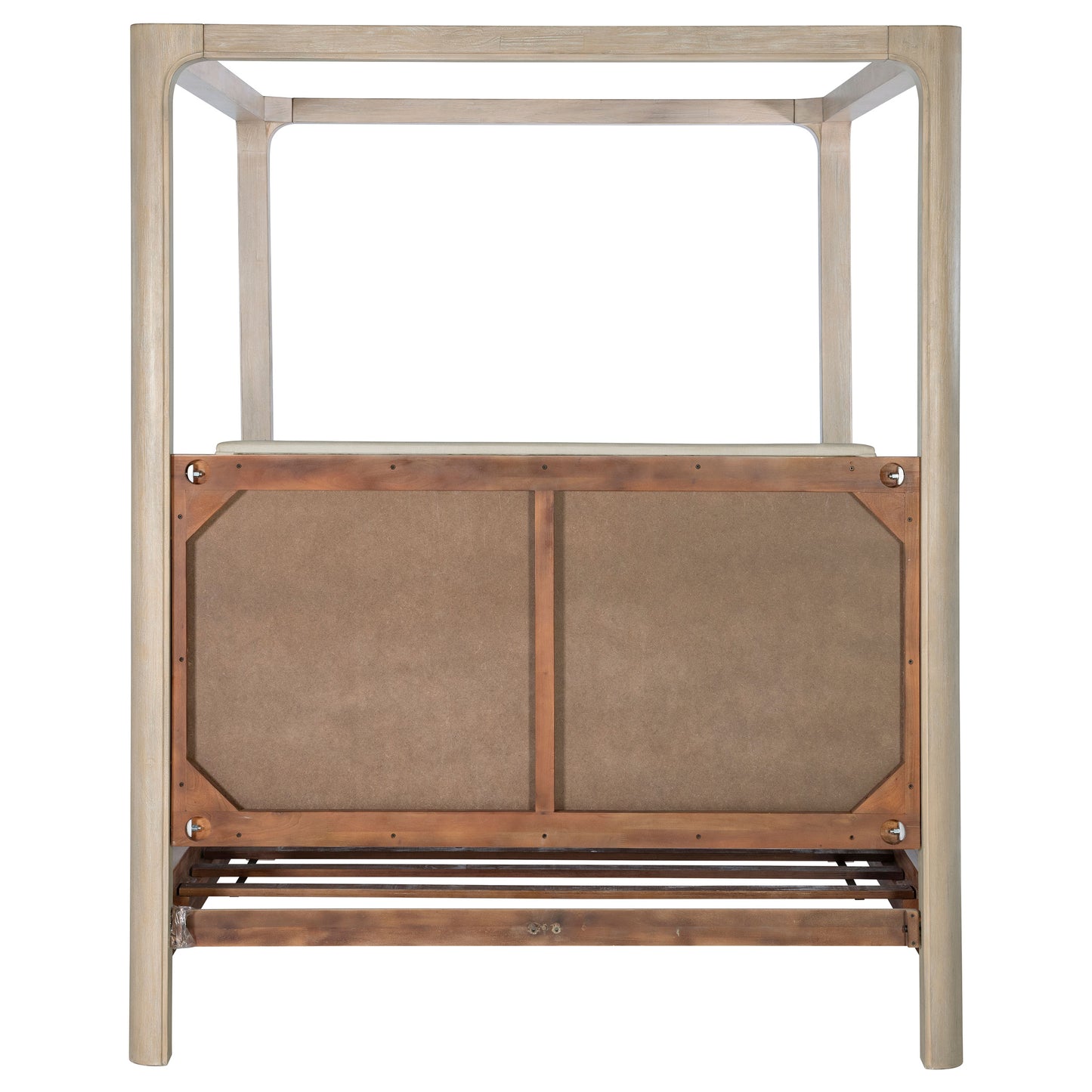 Solano 85-inch Queen Canopy Bed Weathered Mango