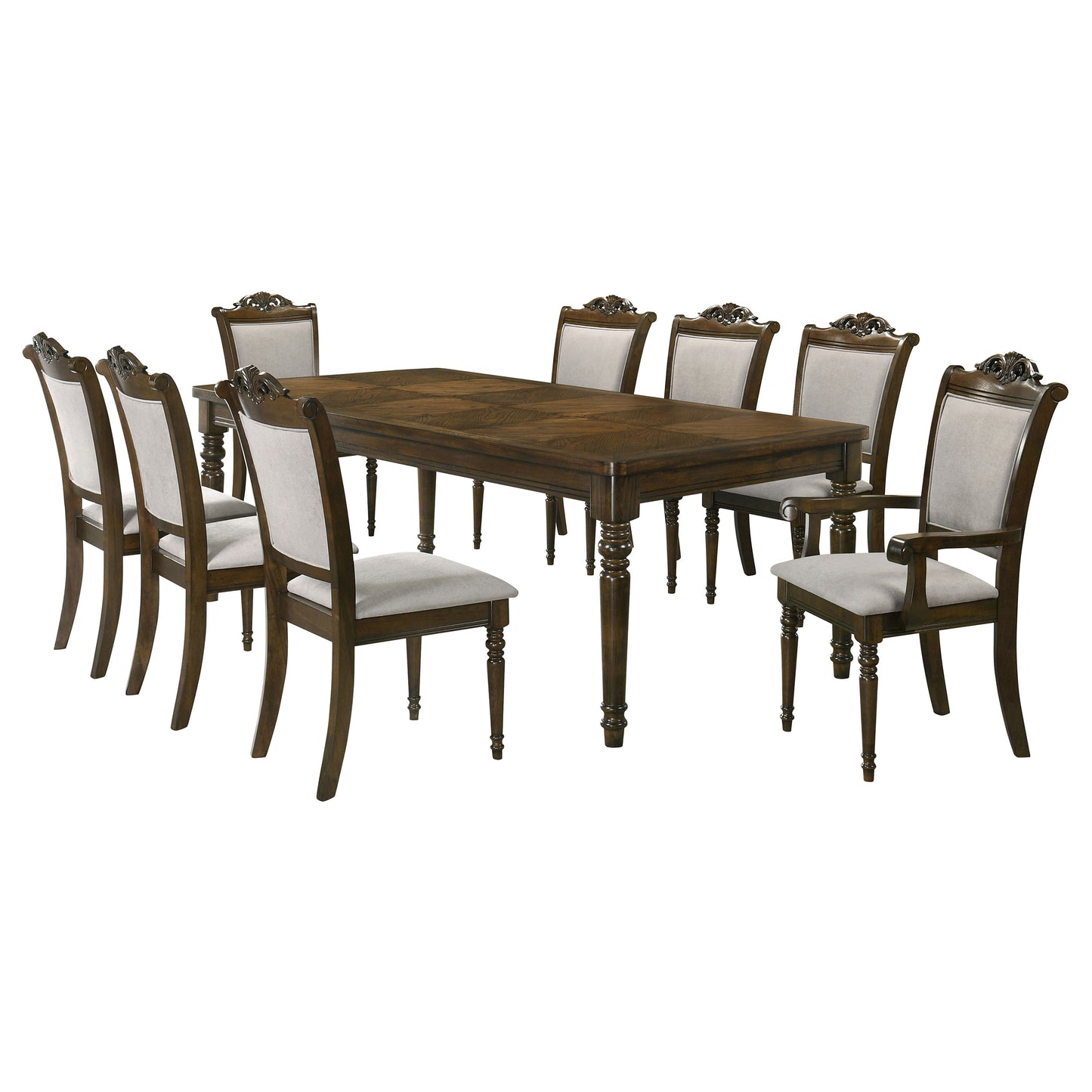 Willowbrook 9-piece Rectangular Dining Table Set Walnut