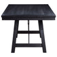 Newport 6-piece Rectangular Trestle Table Dining Set witih Bench Black