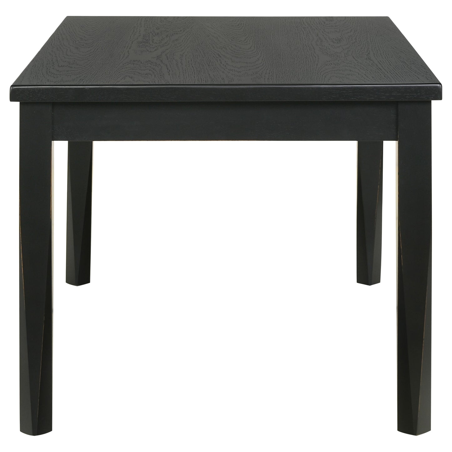 Appleton 5-piece Rectangular Wood Dining Table Set Black Washed and Light Grey