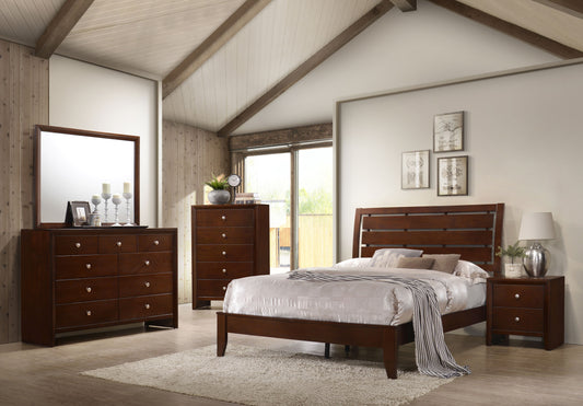 Serenity 4-piece Full Bedroom Set Rich Merlot