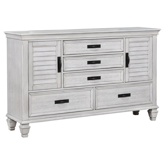 Franco 5-drawer Dresser Antique White