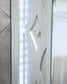 Gunnison Wood California King LED Panel Bed Silver Metallic