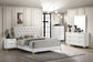 Kendall Upholstered California King Panel Bed White